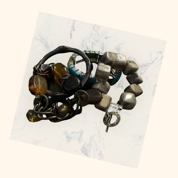 5/$20 Bundle of 5 Chunky‎ Statement Bracelets - Picture 4 of 4